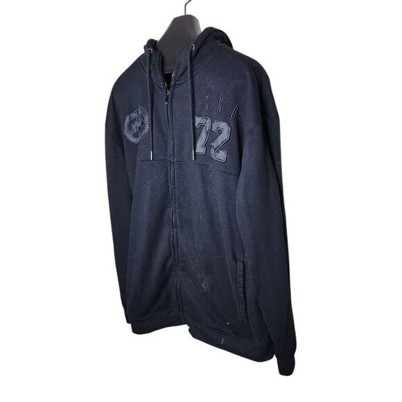Vintage Y2K Ecko Unitd Full Zip Sweatshirt Hoodie Mens 2XL Black - Picture 3 of 6